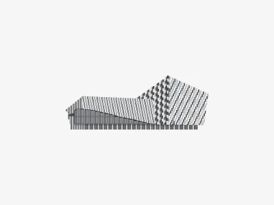 Harpa building gray house iceland illustration vector