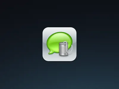 Hello, hello aluminum aluminum can chat bubble communication imessage tin can