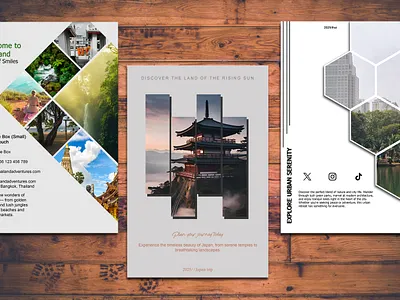 Editable PSD File - Travel Brochure Design creative design editable psd graphic design modern brochure photoshop template tourism advertisement travel agency travel brochure travel design travel marketing