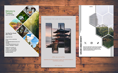 Editable PSD File - Travel Brochure Design creative design editable psd graphic design modern brochure photoshop template tourism advertisement travel agency travel brochure travel design travel marketing