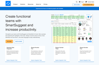 GuideNet's Landing Page in progress saas app ui design ux design