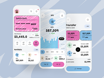 Crypto App Design android app chart coin crypto crypto app crypto design crypto trade crypto trading design ios mobile ui ux wallet wallet design