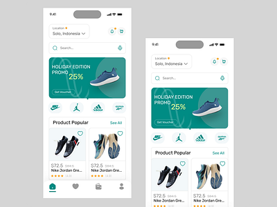 Shopping App Home Page – A Perfect Blend of Aesthetics app branding design graphic design illustration logo typography ui ux vector