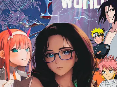 Movie Collage ai anime birthday collage gift poster poster design