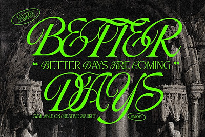 TAN - BETTER DAYS display typeface elegant font flourish flourish font fun display fun display script fun font modern script quirky display quirky font script typeface tan better days