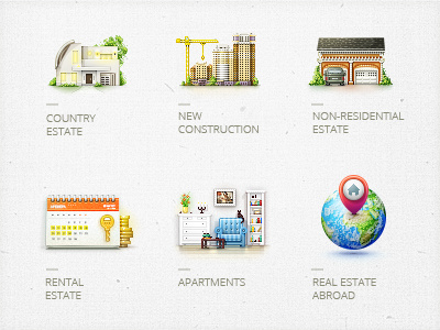 Icons for real estate agencies. agencies design estate icon set icons numicor real