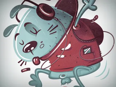 Rock n roll balls and balls bkopf bkopfone illustration lineart rock roll skateboard