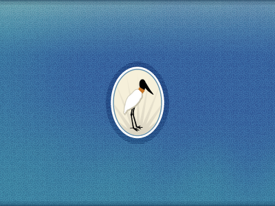 Jabiru logo stork texture