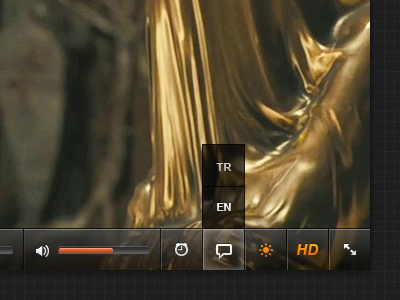 Video Player 2 component dark player ui video