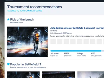 Jowst Tournaments June 2012 games gaming preview sneak ui webapp