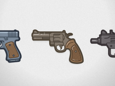 Guns game glock gun icon revolver uzi