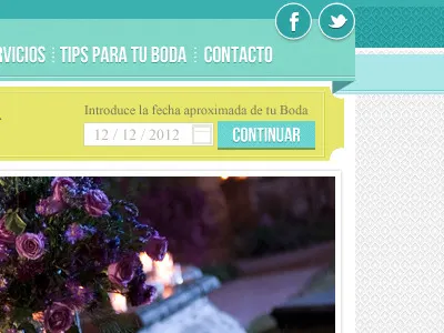 Wedding blue clean green pattern planning wedding white