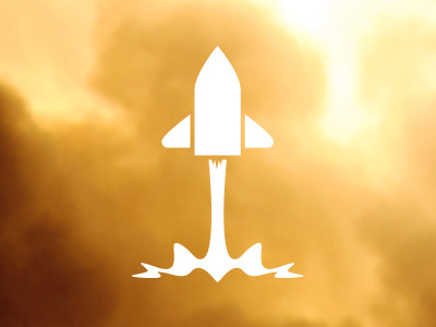 Blast Off! design elegant seagulls icon illustration logo rocket