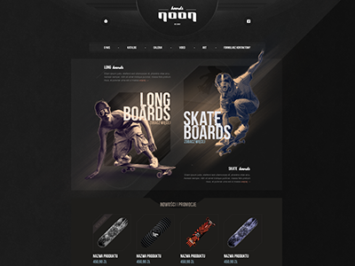 new site kosma logo long board skate webdesign www