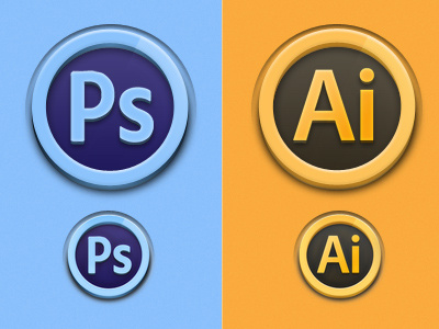 Photoshop & Illustrator Cs6 cs6 icon illustrator photoshop round