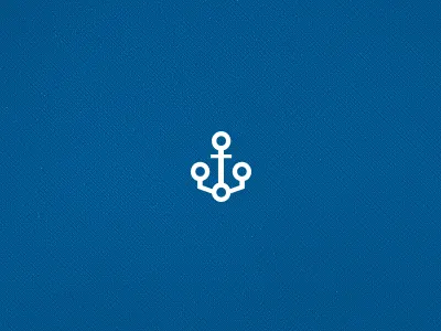 iMarket Marine anchor blue electronics logo mark minimal