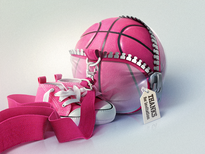 Dribbble ball debut dribbble first shot illustration invitation thanks