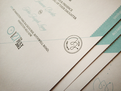 Dribbble Jj stationery wedding