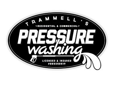 Trammell's Pressure Washing (logo) badge brand identity logo pressure washing