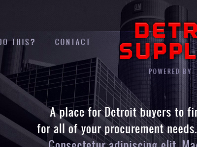 Detroit website concept detroit oswald outage ui website