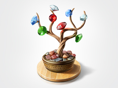 Diamond Tree bonsai diamond icon teaser tree