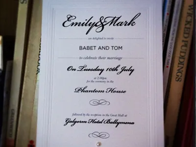 Invitation identity invitation logo typography wedding wedding stationery