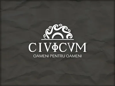 Logo Civicum civic design graphic logo symbol traditional web white