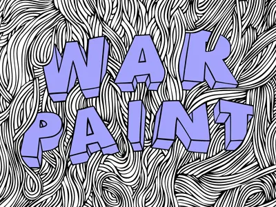 Warpaint handdrawn poster vector warpaint
