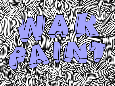 Warpaint handdrawn poster vector warpaint