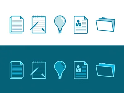 Corporate Icons corporate icons illustrator style guide vector