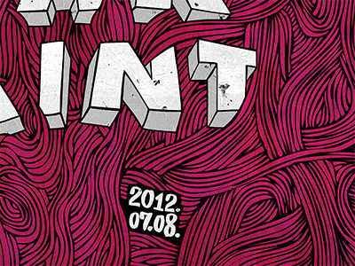 Warpaint poster detail handdrawn poster vector warpaint