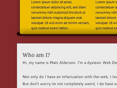 Who am I? cantarell droid serif pattern texture