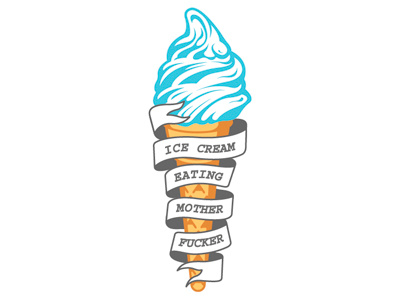 Ice Cream cone cream food graphic ice ice cream icon illustration scroll