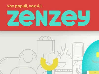 Zenzey2 brand font logo mascot ui web 2.0 webdesign