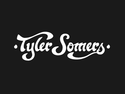 Personal Logo drawn hand logo somers tyler type