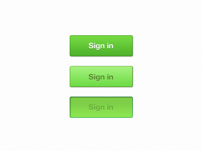 Buttons, Buttons, Green Buttons!!! active button buttons colour green green buttons hover pressed sign in