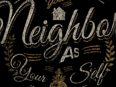 Neighbor given t shirt design world vision