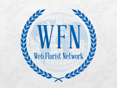 Web Florist Network (Simplified) blue circle florist flower logo network web world