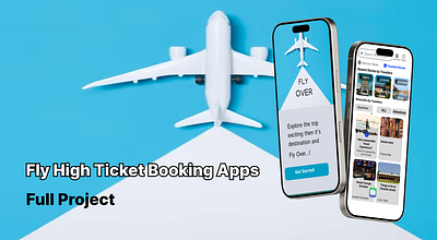 Fly High Ticket Booking Apps airport app apps booking app figma fly fly high ticket fly ticket full project mobile ticket ticket booking ui ux