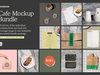 Cafe Mockup BUNDLE beer brewery business card cafe mockup cafe mockup bundle coffee coffee cup mockup food bag food safe paper kraft bag mockup kraft carry bag restaurant branding restaurant mockup stationery