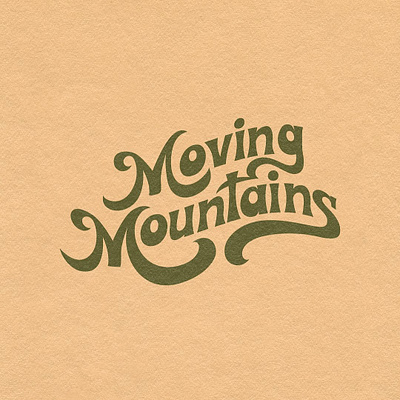 Moving Mountains Logo brand design brand logo design brand merch branding illustration logo logo design merch design