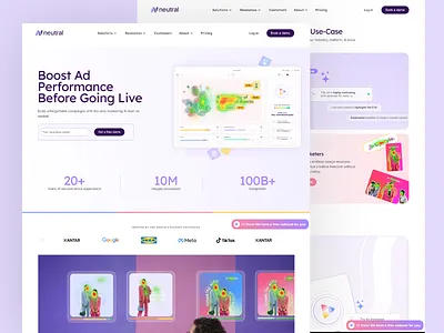 Neural Marketing Insights: AI-Driven Ad Optimization Platform ad ad performance ai boost design designs innovative interface marketing marketing insights platform platform design ui ui ux user user interface ux webdesign