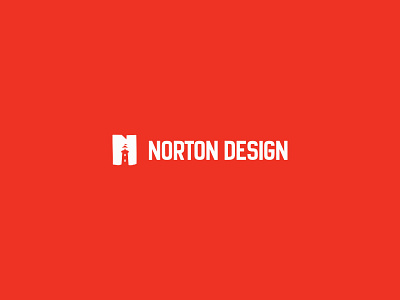 Norton Design brand design letter logo n norton typography