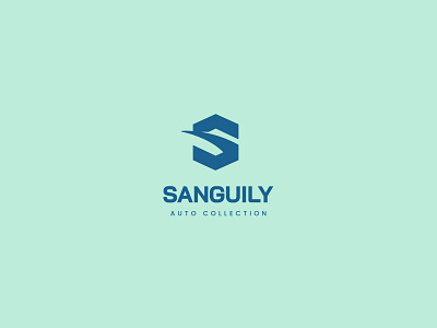 Sanguily Auto auto brand letter logo s