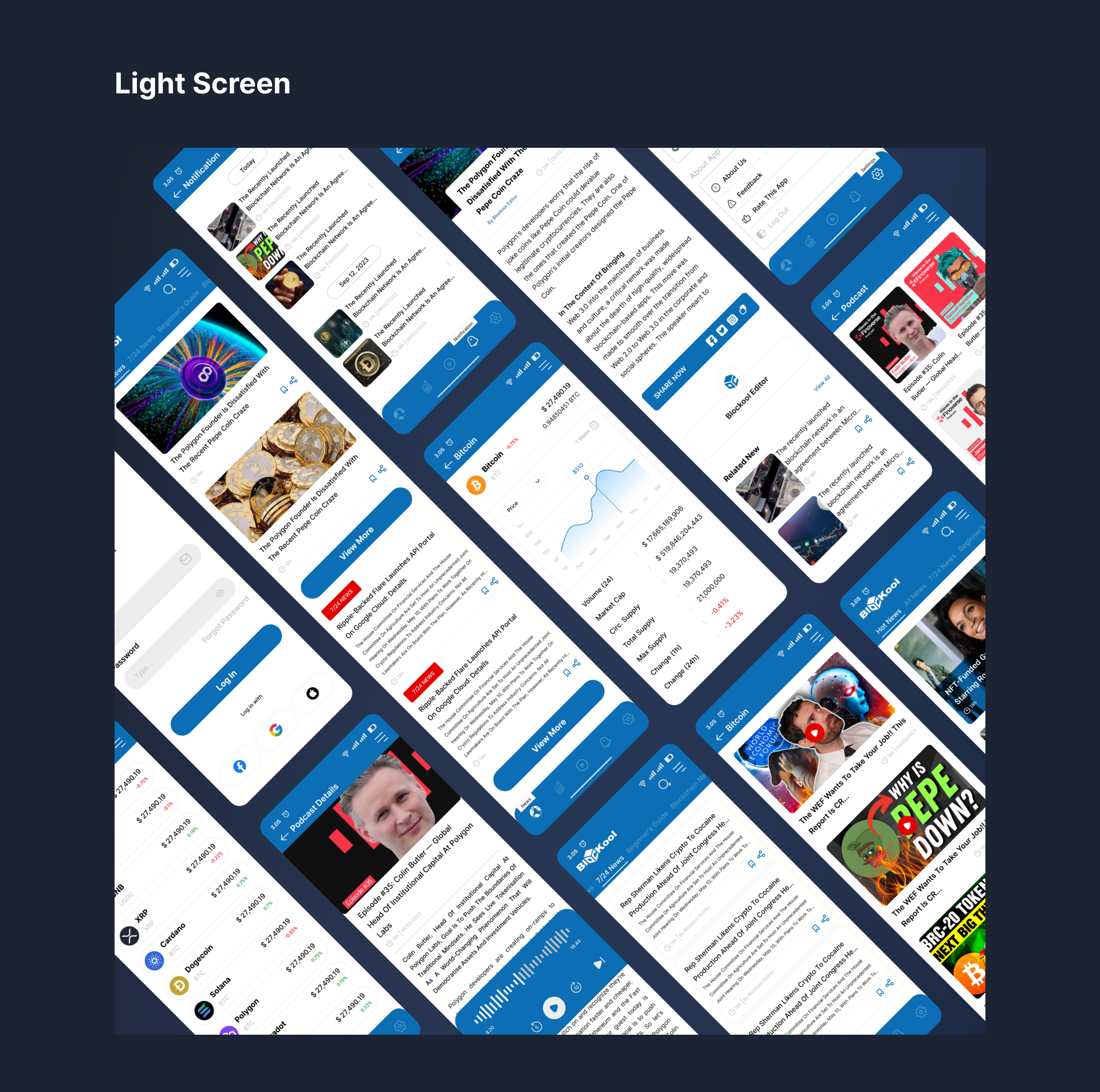 Blockool - News Moblie App UI/UX Design by Ataullah Akram on Dribbble