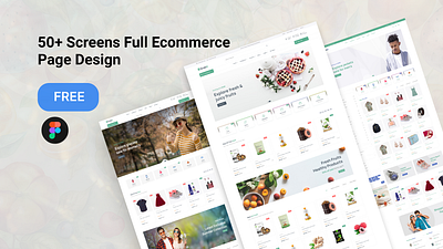 Full eCommerce figma design free ecommarce figma design figma web ui