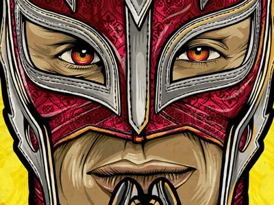 Rey Mysterio lucha magazine poster ray mysterio wrestling wwe