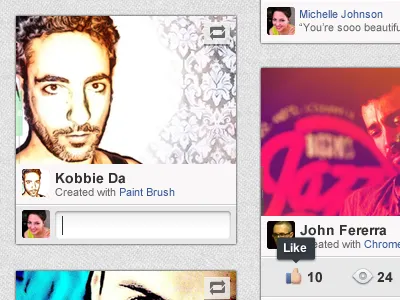 Social Feed feed gallery like news feed photo gallery photos social ui