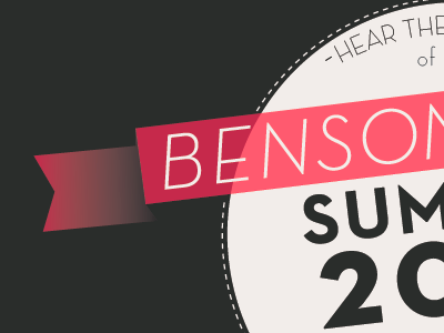 Benson Wells summer tee clean logo neutra summer t shirt tshirt type typography