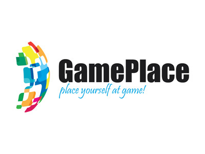 Game Place Logo colors games logo puzzle sphere